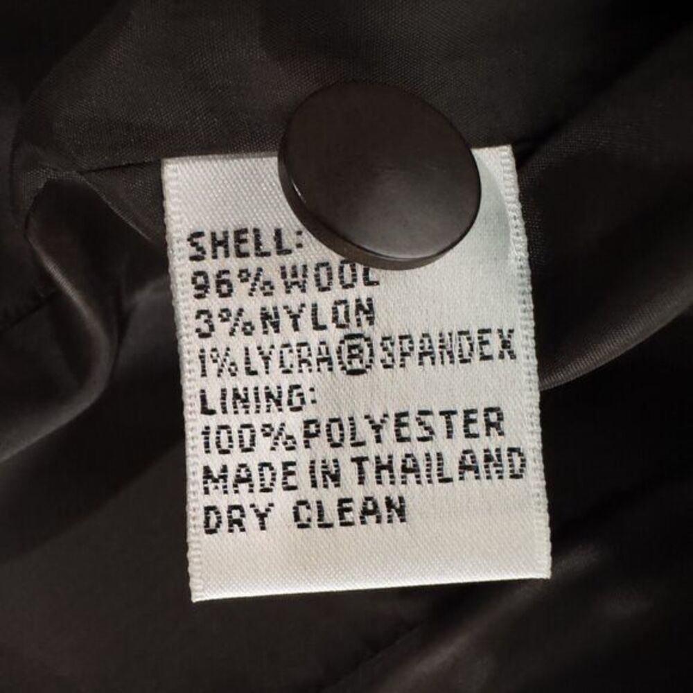 Talbots Italian Wool Blend Military Style Jacket Womens Petite 4 Chocolate Brown - Picture 16 of 16